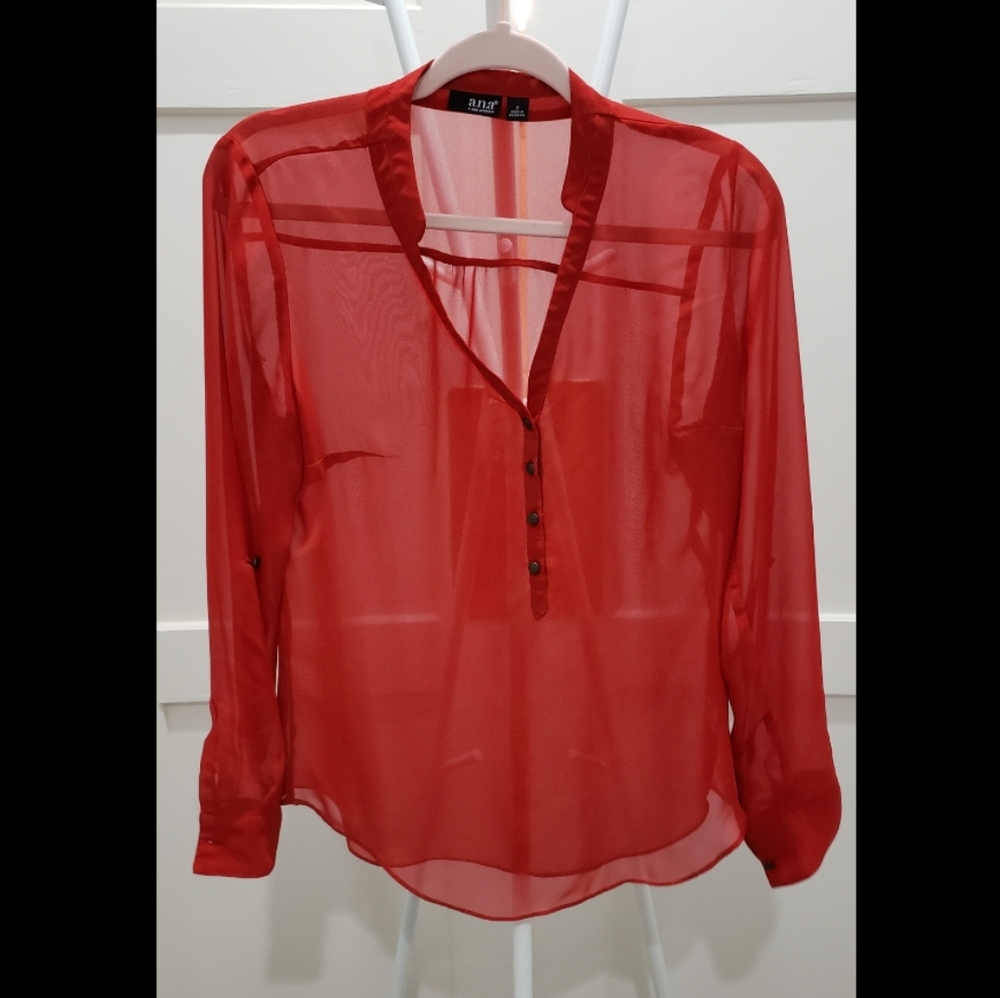 Long sleeve roll up blouse